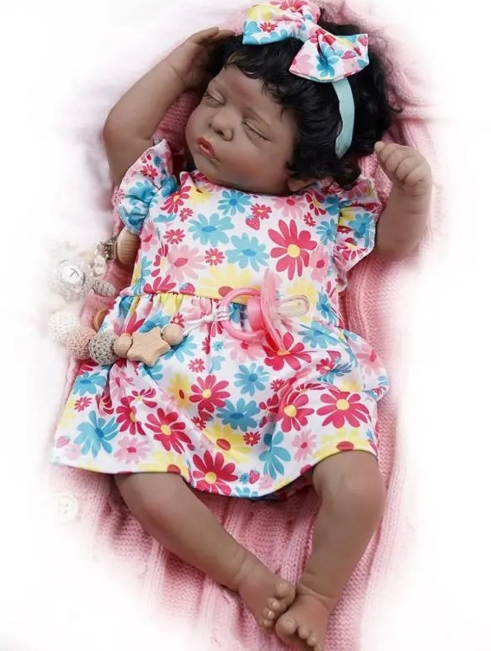 Realistic Sleeping Newborn Reborn Baby Doll Magnetic Mouth For Pacifier